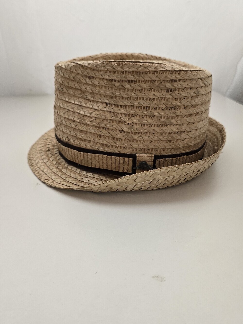Tommy Bahama Straw Fedora Hat XL Tropical Beach Resort Style